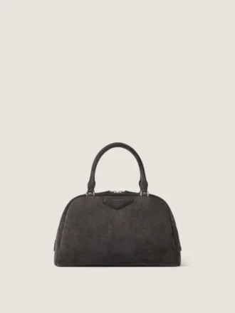 Antigona East-West Bowling Bag in Suede