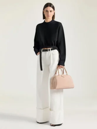 Antigona East-West Bowling Bag in Suede