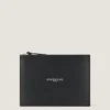 Antigona Stamped Large Pouch in Leather