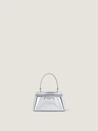 Antigona Vanity Bag in Mirror Effect Leather with Chain