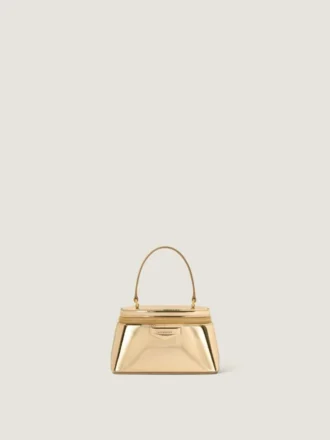 Antigona Vanity Bag in Mirror Effect Leather with Chain