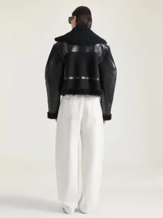 Aviator Jacket in Shearling