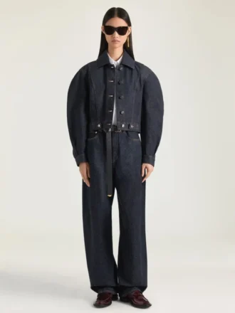 Back-To-Front Cocoon Jacket in Raw Denim