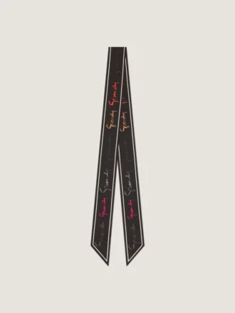 Bandeau in Silk with Multicolored Givenchy Signature