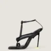 Boudoir Bicolor Heeled Thongs in Nappa Leather