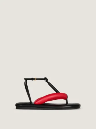 Boudoir Bicolor Thongs in Nappa Leather