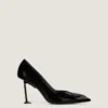 Boudoir Fold Pumps in Patent Leather