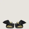 Boudoir Heeled Mules in Nappa Leather with Bow