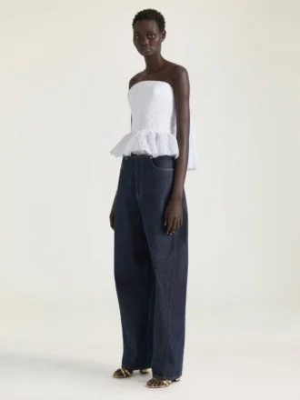 Bustier Cape Back Top in Lace