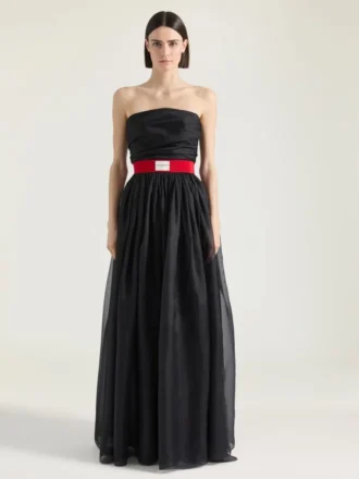 Bustier Evening Dress in Organza