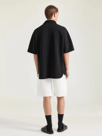 Cargo Bermuda Shorts in Herringbone Denim