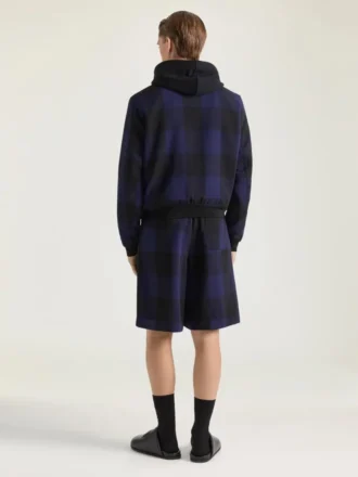 Light Blouson in Checked Jacquard
