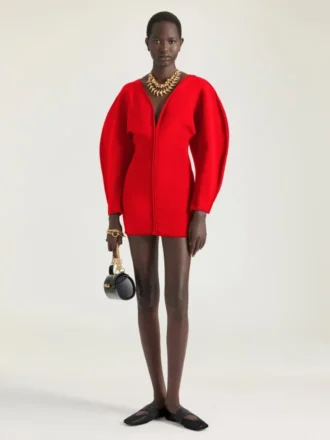 Cocoon Mini Dress in Engineered Knit