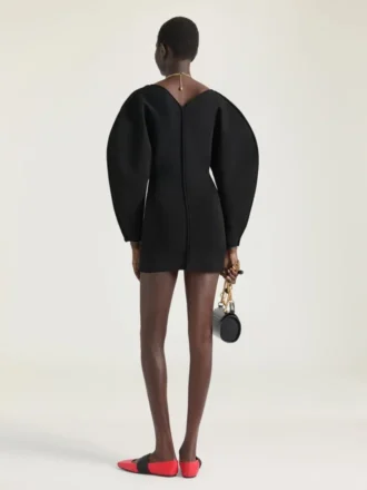 Cocoon Mini Dress in Engineered Knit