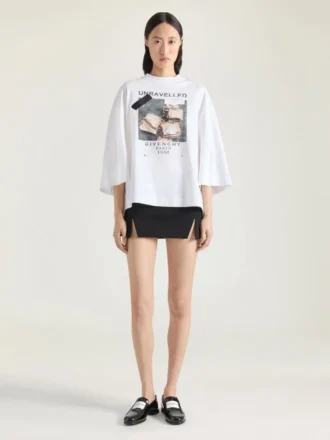 Cocoon T-Shirt in Cotton with Archive Print