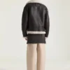Couture Seam Aviator Blouson in Leather and Shearling
