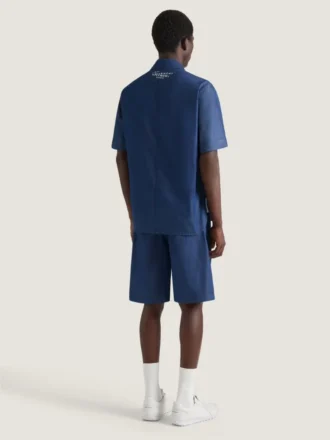 Couture Seam Bermuda Shorts in Denim with Givenchy Stamp