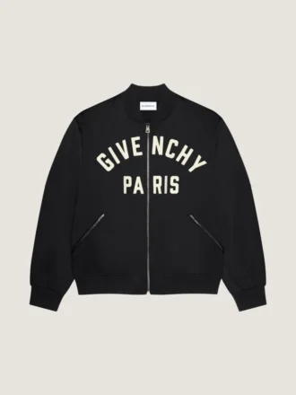 Couture Seam Bomber in Satin Embroidered Givenchy Paris