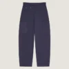 Couture Seam Cargo Trousers in Herringbone Denim