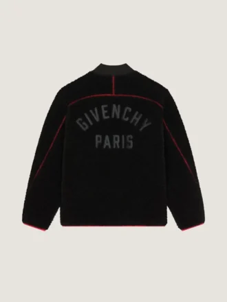 Couture Seam Fleece Jacket Embroidered Givenchy Paris