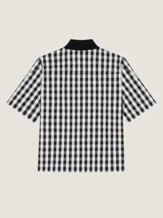 Couture Seam Gingham Shirt in Cotton
