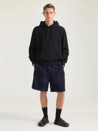 Couture Seam Hoodie in Fleece with Clapperboard Print