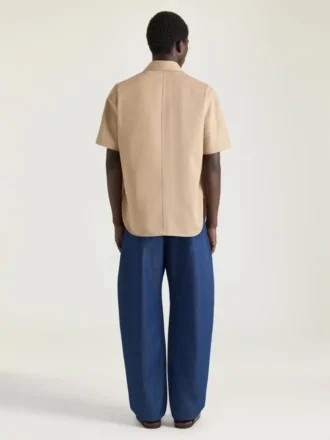 Couture Seam Indigo Blue Jeans with Givenchy Stamp Print