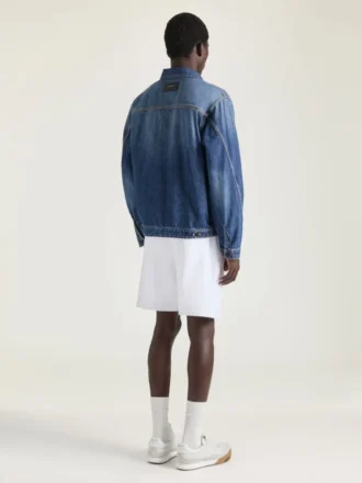 Couture Seam Jacket in Dark Blue Denim
