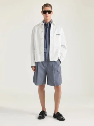 Couture Seam Jacket in Denim Embroidered Givenchy Paris