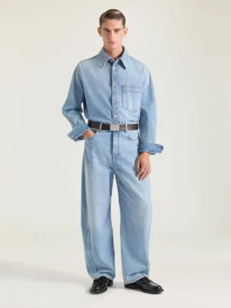 Couture Seam Light Blue Jeans