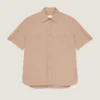 Couture Seam Shirt in Cotton with Givenchy Paris Patch
