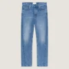 Couture Seam Straight Fit Shadow Washed Jeans