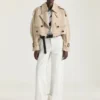 Cropped Trench in Cotton