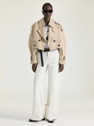 Cropped Trench in Cotton