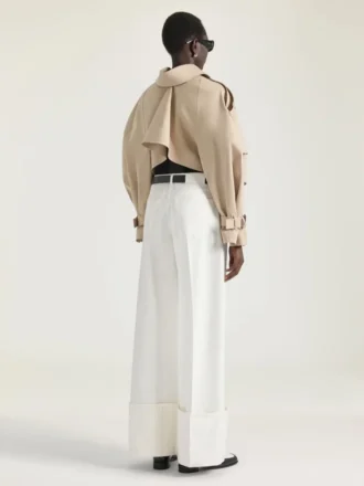 Cropped Trench in Cotton