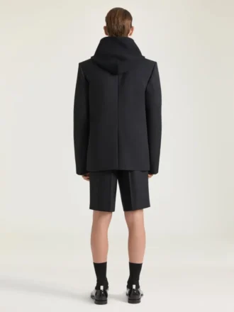 Double Pleat Bermuda Shorts in Wool