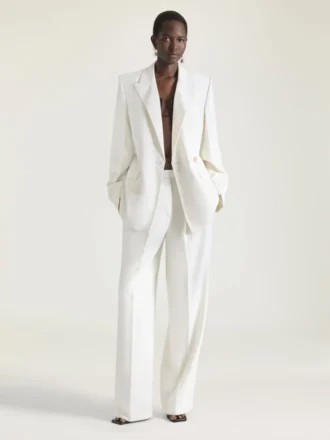 Double Pleat Pants in Wool and Mohair