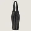 Draped Dress in Nappa Leather