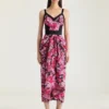 Dress in Floral Jacquard