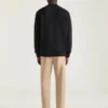 Sweatshirt in Fleece with Givenchy Paris Gros Grain
