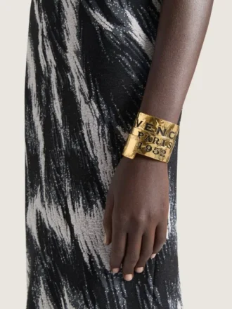 Givenchy Tape Cuff in Metal and Enamel