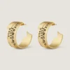 Givenchy Tape Earrings in Metal and Enamel