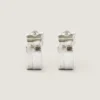 Givenchy Tape Earrings in Metal and Enamel