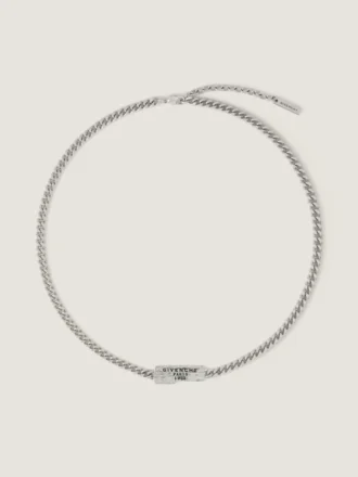 Givenchy Tape Necklace in Metal and Enamel