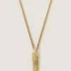 Givenchy Tape Necklace in Metal and Enamel