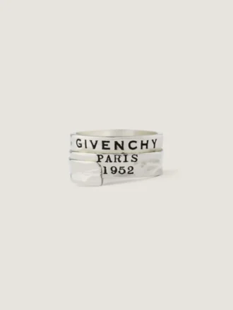Givenchy Tape Ring in Metal and Enamel