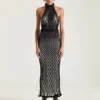 Halterneck Dress in Mesh