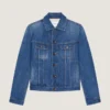 Jacket in Medium Blue Denim
