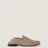 Label Loafers in Suede