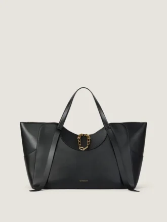 Large the Snatch Bag in Grained Leather